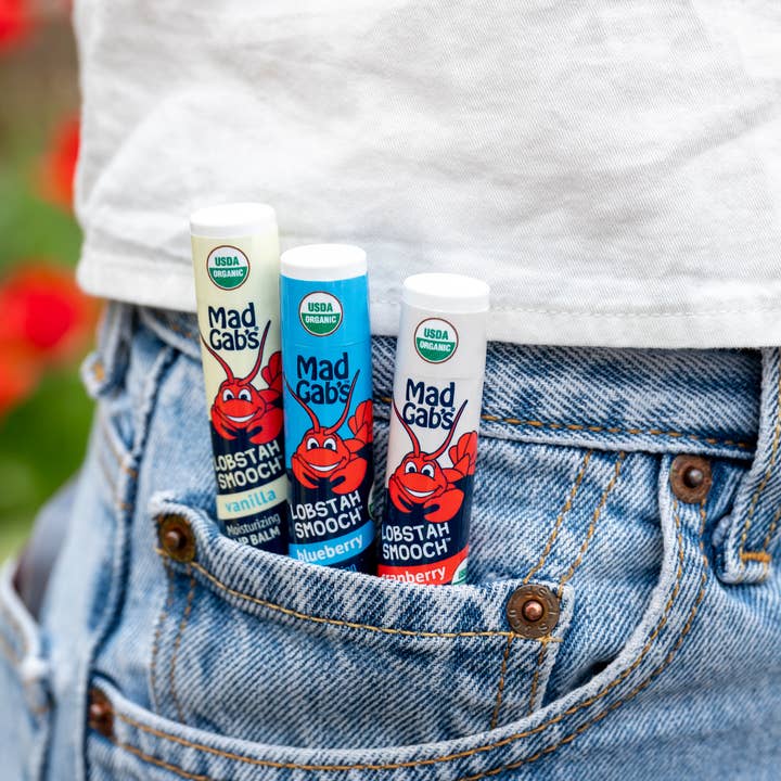 Mad Gab's - Wholesale Lip Balm - Organic Lobstah (lobster!) Smooch Lip Balm Tubes Open Stock3