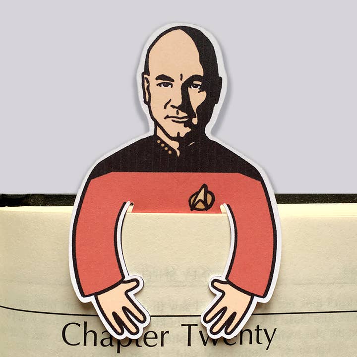 Segnalibro fustellato Star Trek Next Generation Picard per la vendita all'ingrosso da parte di Design Corner