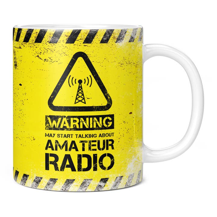 Mug Warning May Start Talking About Radio amateur pour la vente par Mug Monster
