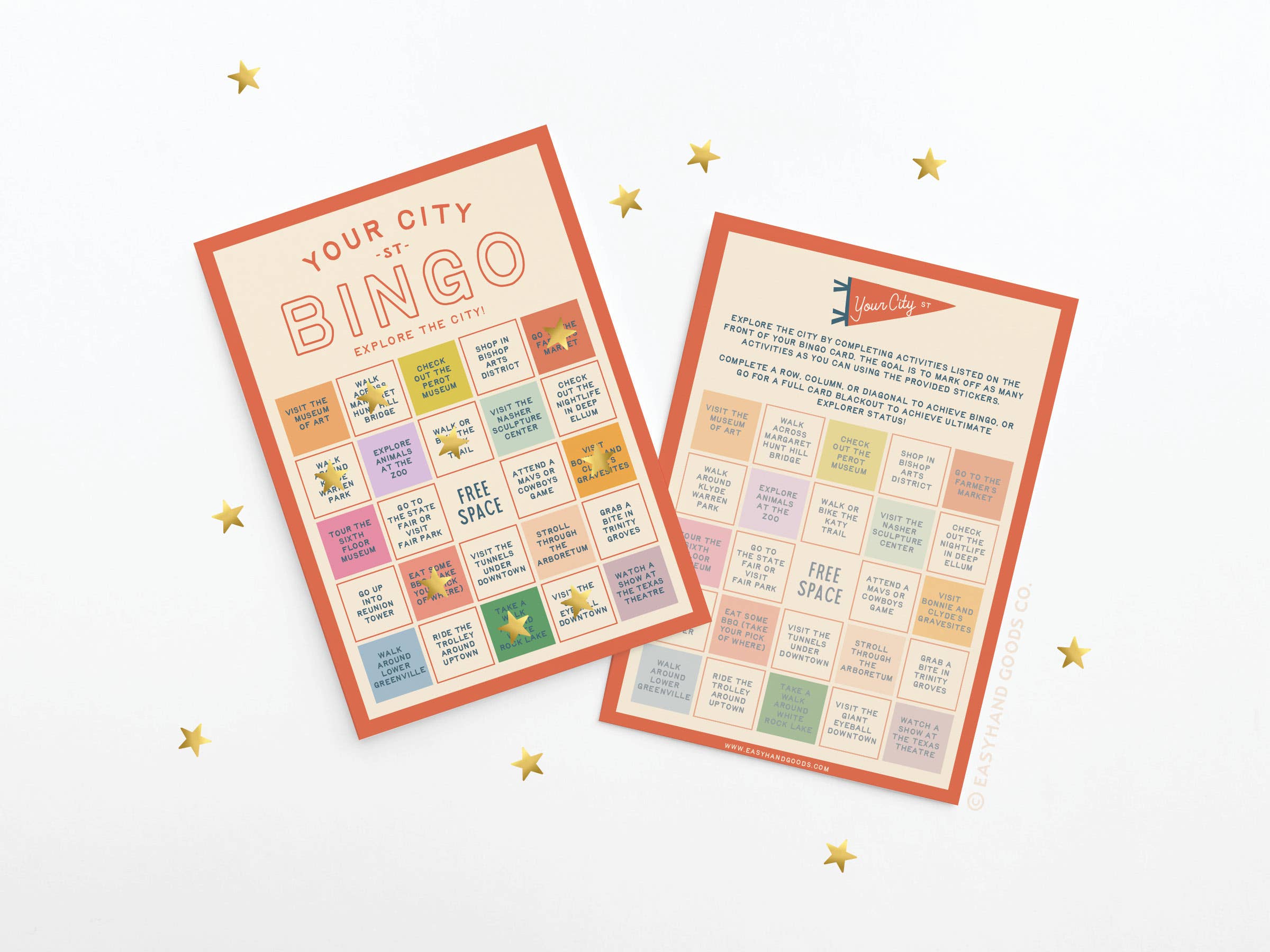 Easyhand Goods – formerly Onderkast - Wholesale Card Game - Custom City Explorer Bingo Card0