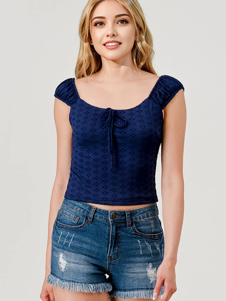 Damenmütze Puffärmel Strukturierte Strickoberteile für den Großhandel von REDFINCH APPAREL INC