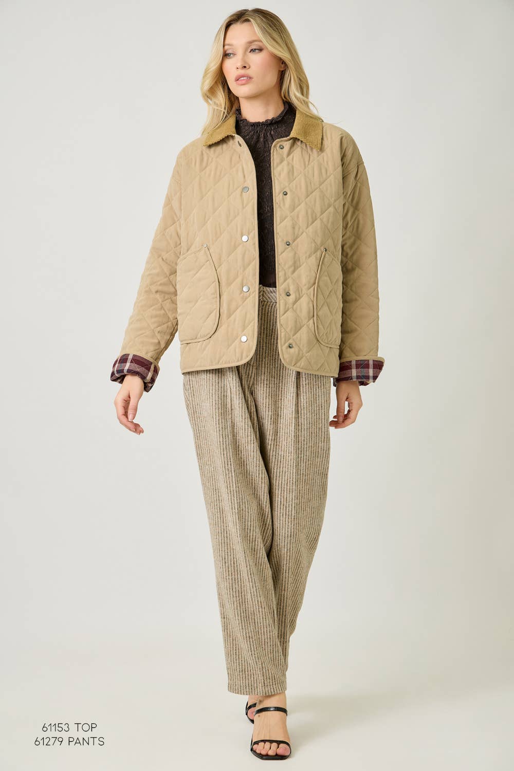 Mystree - Venta al por mayor Chaqueta - Mujer - Chaqueta acolchada en contraste 6018812