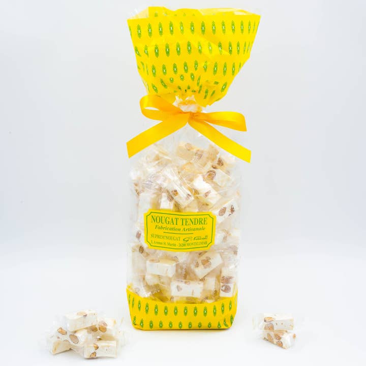 Bag of soft nougat vanilla flavor - 200g for wholesale by SUPREM' NOUGAT