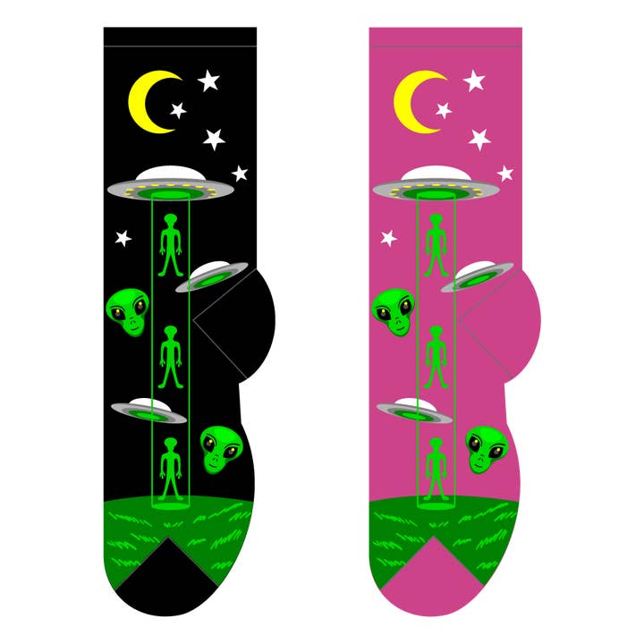 Aliens Socks for wholesale by FOOZYS Fun Socks