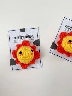 Crochet Happens - Wholesale Stuffed/Plush Toy - Kids & Baby - Pocket Sunshines - Set of 8 - Made to Order1