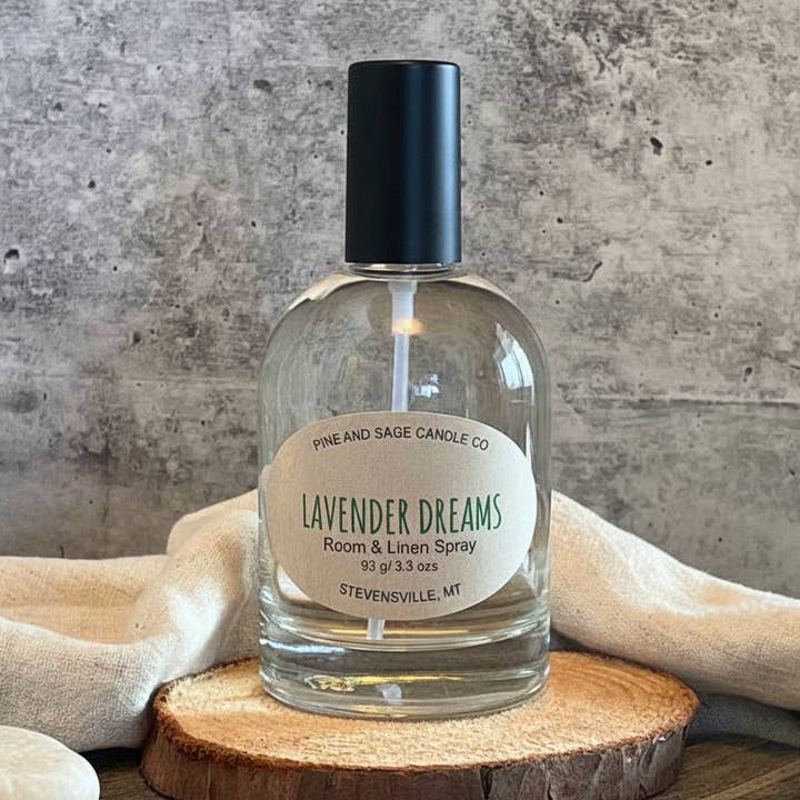Spray de Linho Sonhos de Lavanda por atacado de Pine and Sage Candles