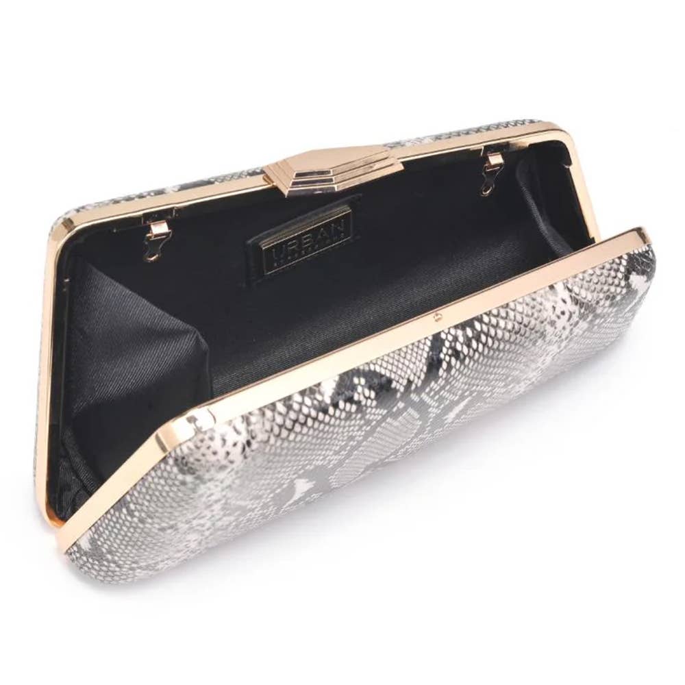 Oblige by G - Wholesale Clutch Bag - Women's - Classic Rectangular Metal Frame Clutch Bag 61732P-UE3