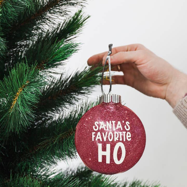 Ornament - Santa's Favorite Ho for wholesale by Snarky Megs