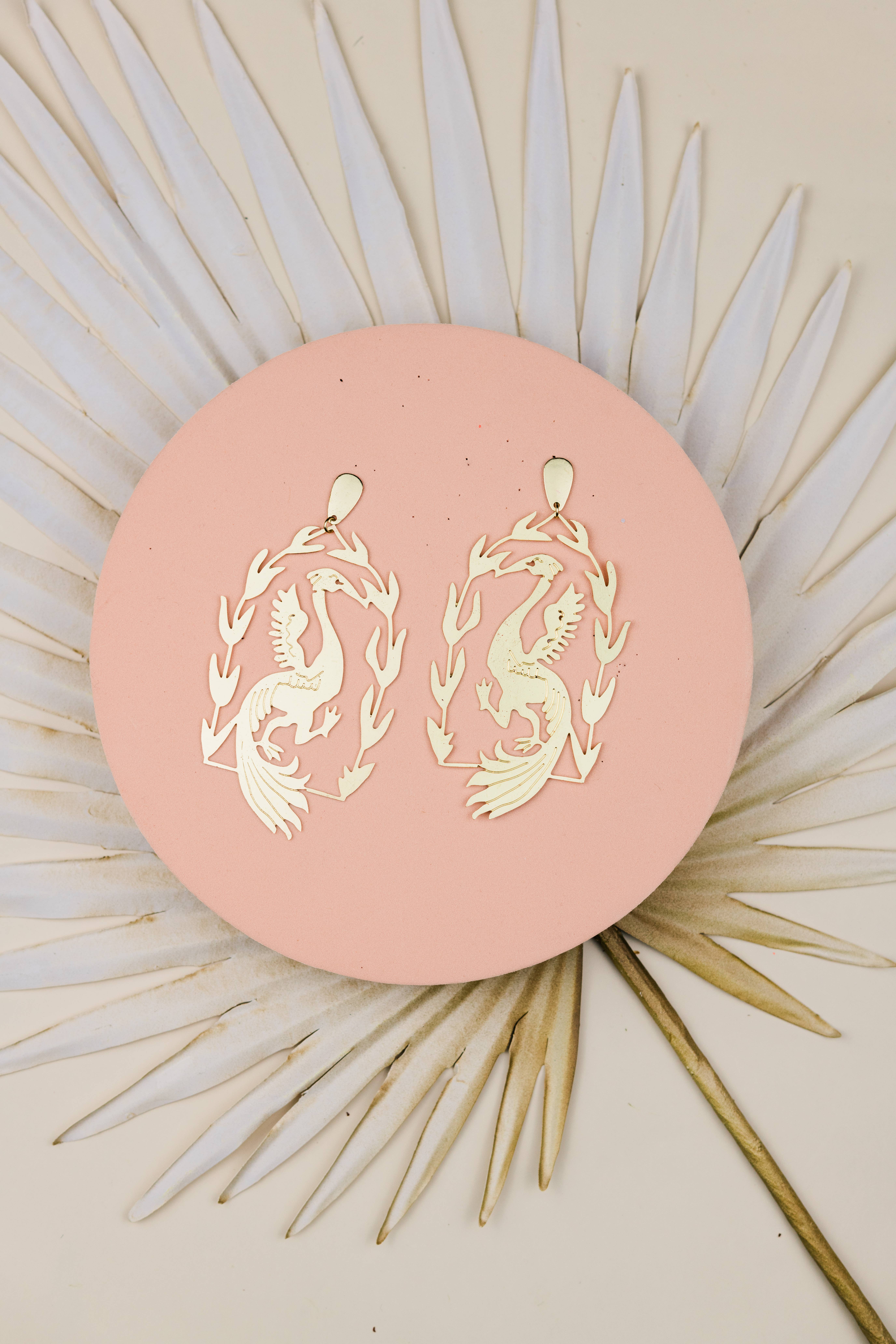 Mountain Maiden Co. - Wholesale Dangle Earrings - Oenoe Cranes2