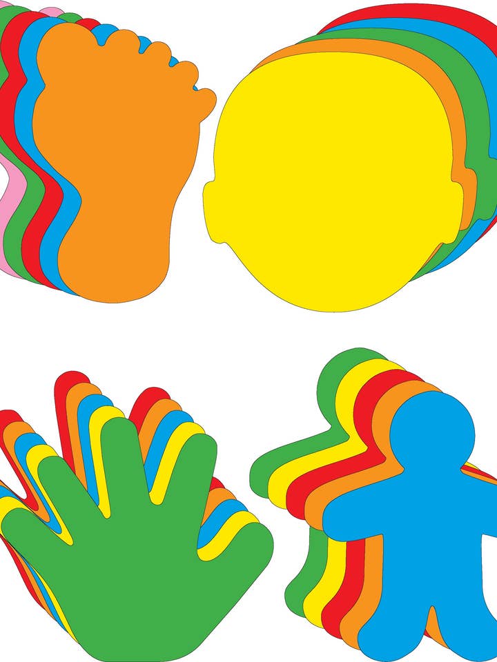 Small Cut-Out Set - Assorted Body Parts for wholesale by Creative Shapes Etc.