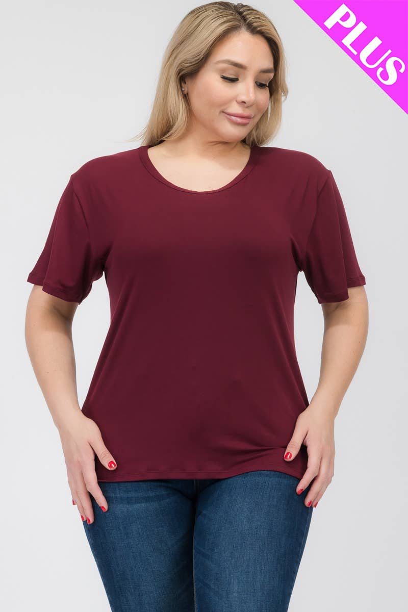 CAPELLA APPAREL - Vente T-shirt – femme - T-shirt basique à manches courtes grande taille3
