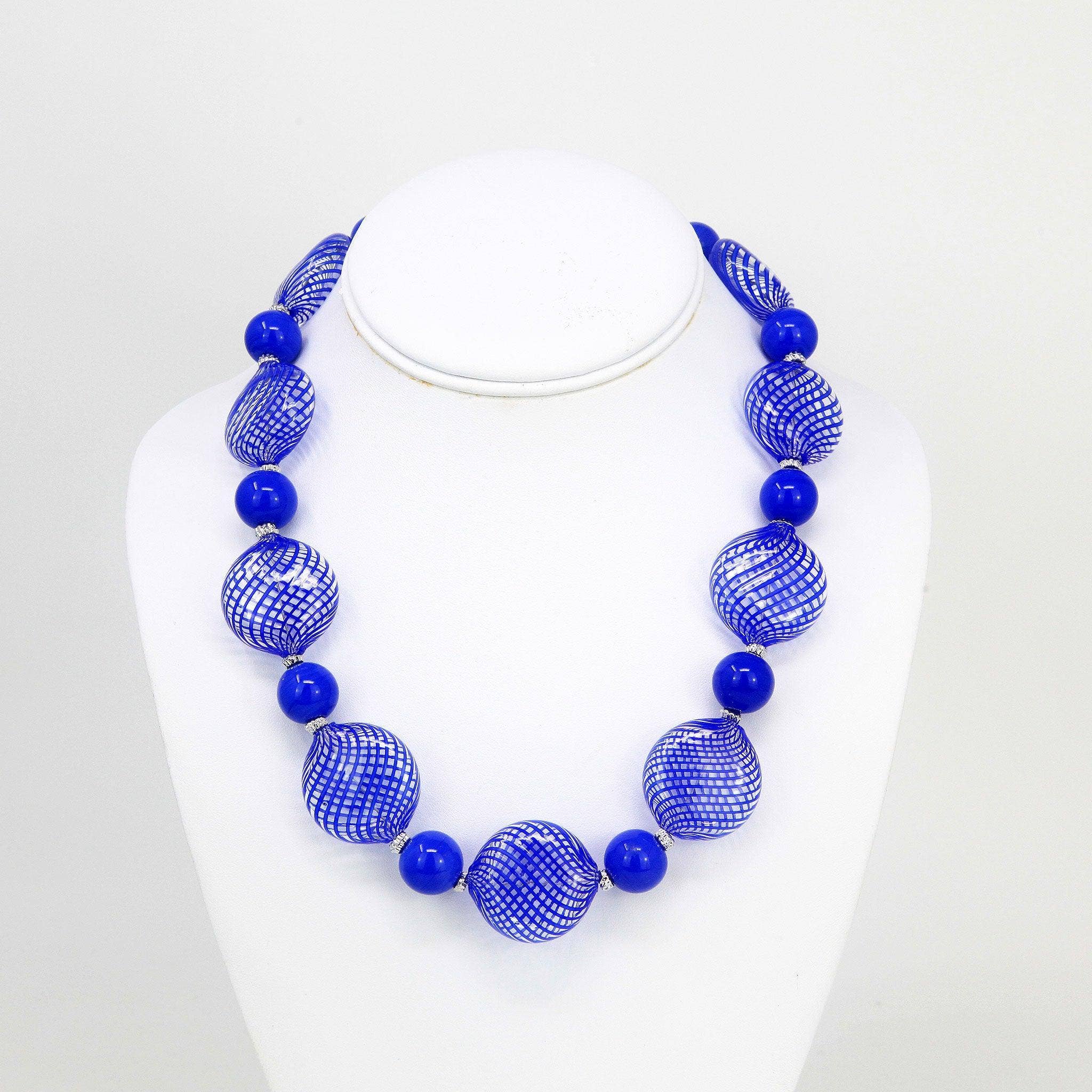 Via Graceffo – Colar com missangas/pérolas por atacado – Colar de Contas de Vidro Murano Autêntico, Monica9, Contas Redondas e em Forma de Disco10