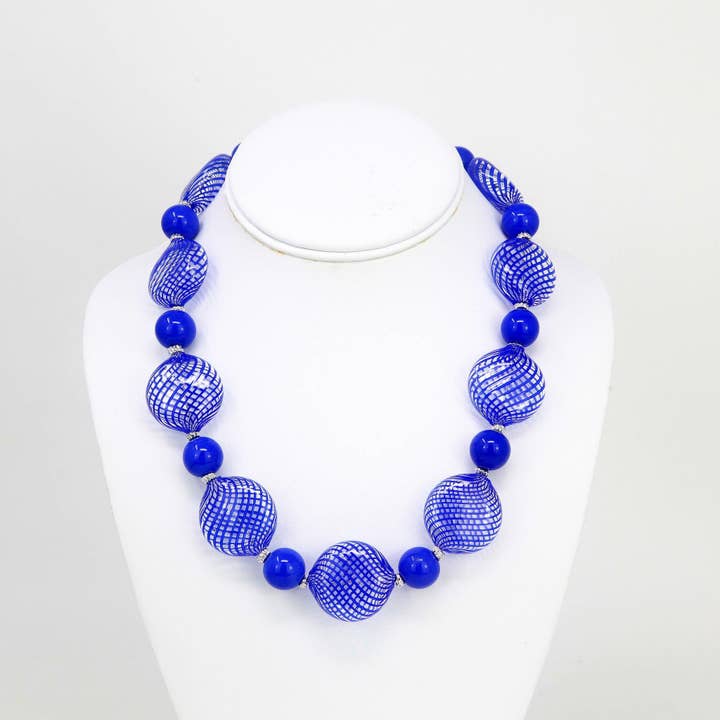 Via Graceffo – Colar com missangas/pérolas por atacado – Colar de Contas de Vidro Murano Autêntico, Monica9, Contas Redondas e em Forma de Disco10