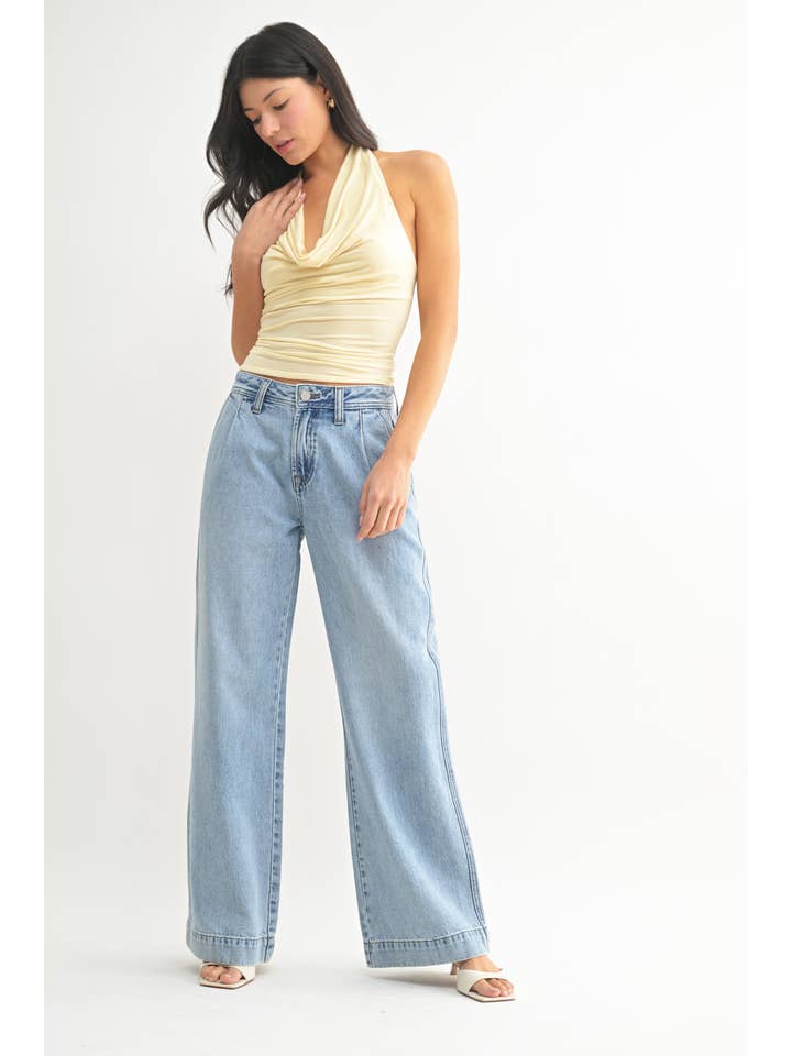 JBD - Wholesale Jeans - Women's - DP839 - LT - Lightweight Drapey Relaxed Trouser