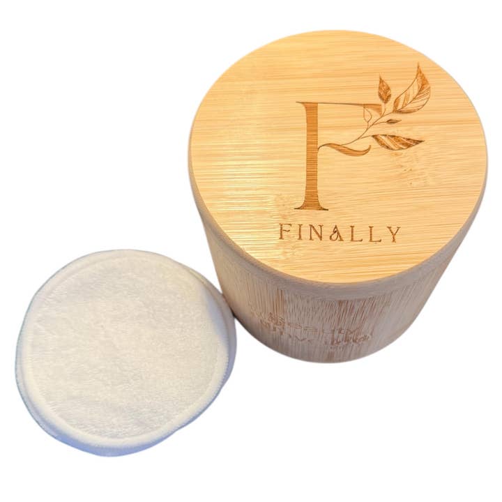 Reusable Bamboo Pad Set | Bamboo Box & 12 Makeup Remover Pads for wholesale by Finally All Natural