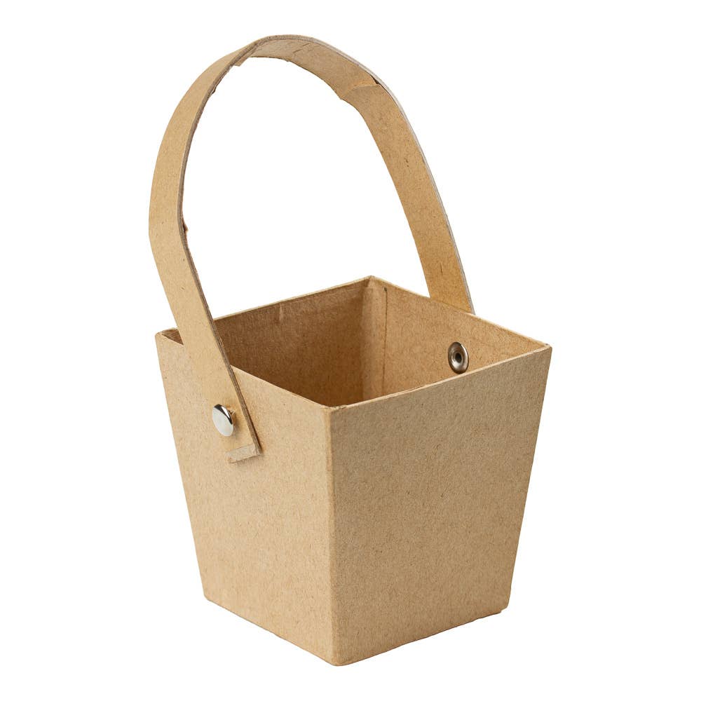 Factory Direct Craft – Cesta por atacado – Cesto Quadrado de Papel Machê com Asa3