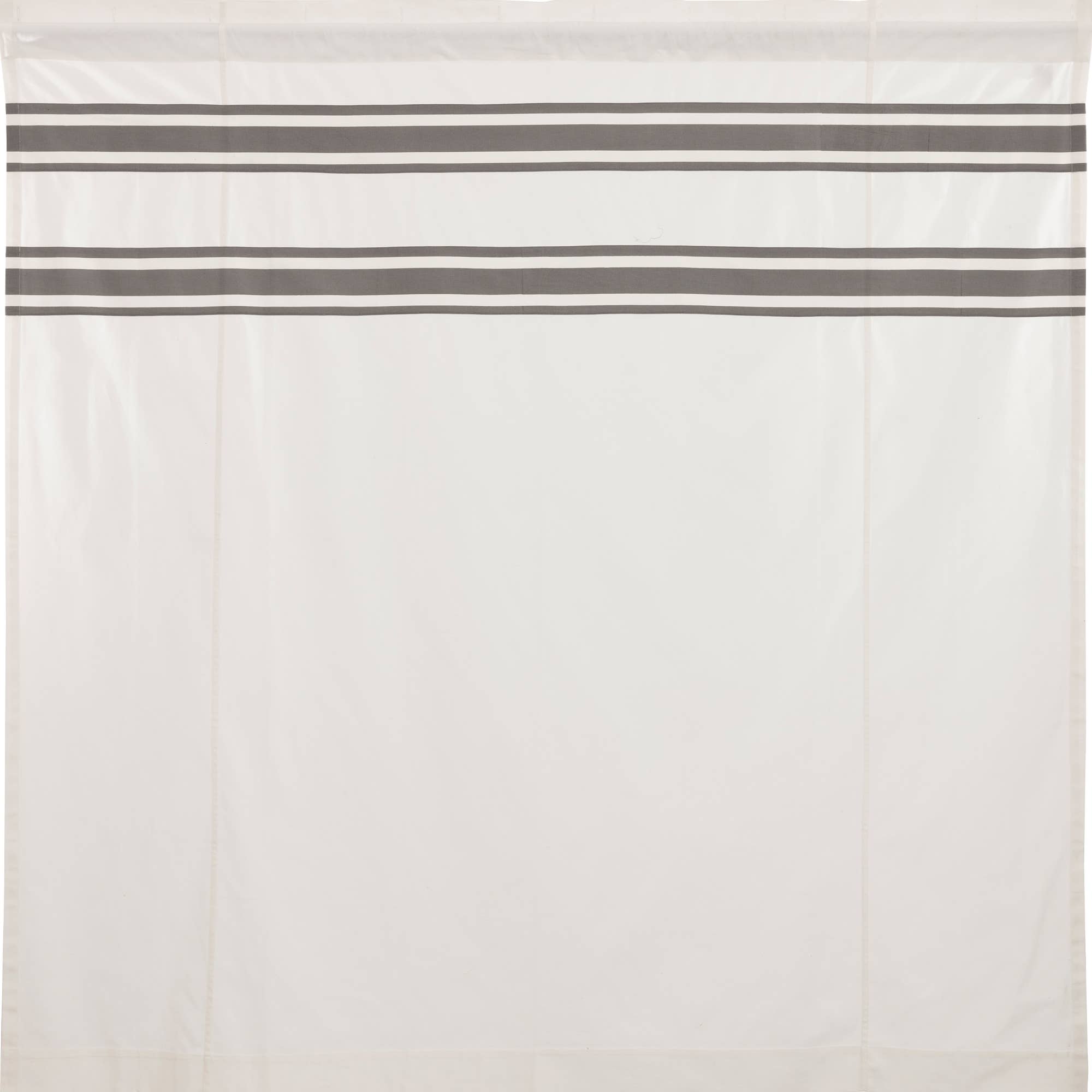 VHC Brands - Wholesale Shower Curtain - Silo Hill Charcoal Stripe Shower Curtain 72Lx72W1