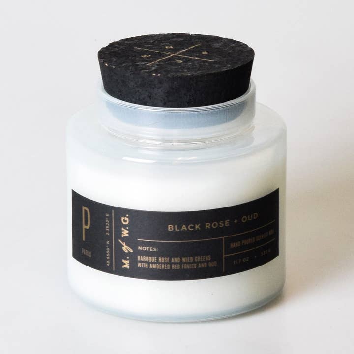 Rose noire + oud pour la vente par Makers of Wax Goods