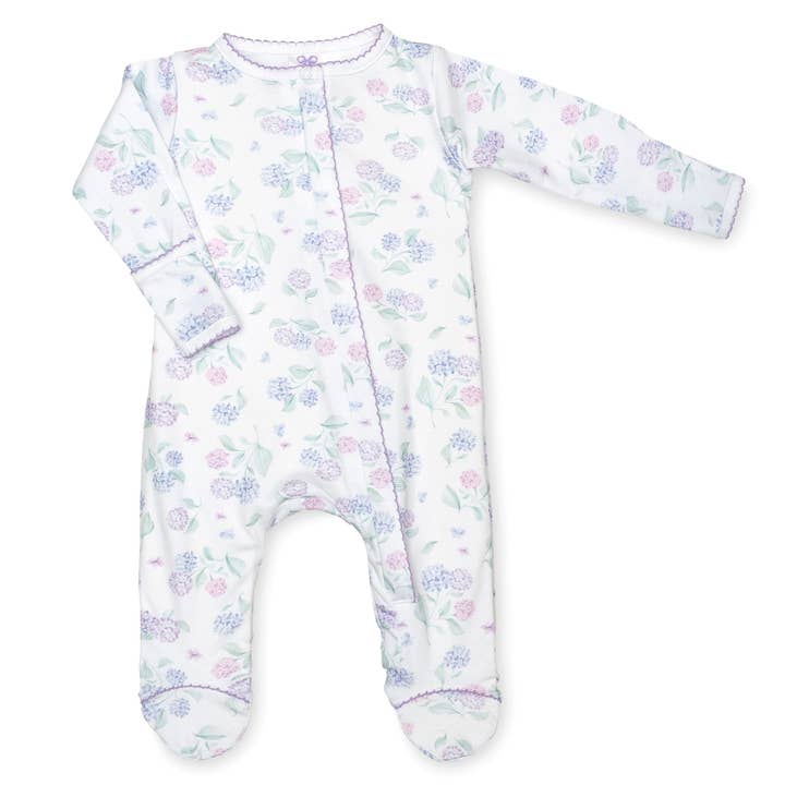 Lavender Bow - Wholesale Sleepsuit - Baby - Hydrangea Classic Footie