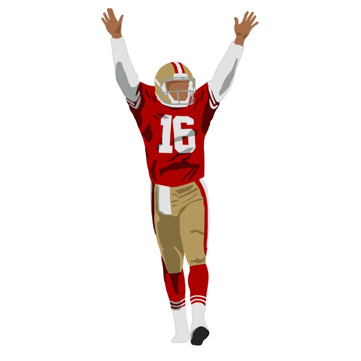 Erin Tucci Designs - Wholesale Sticker - Joe Montana Sticker1