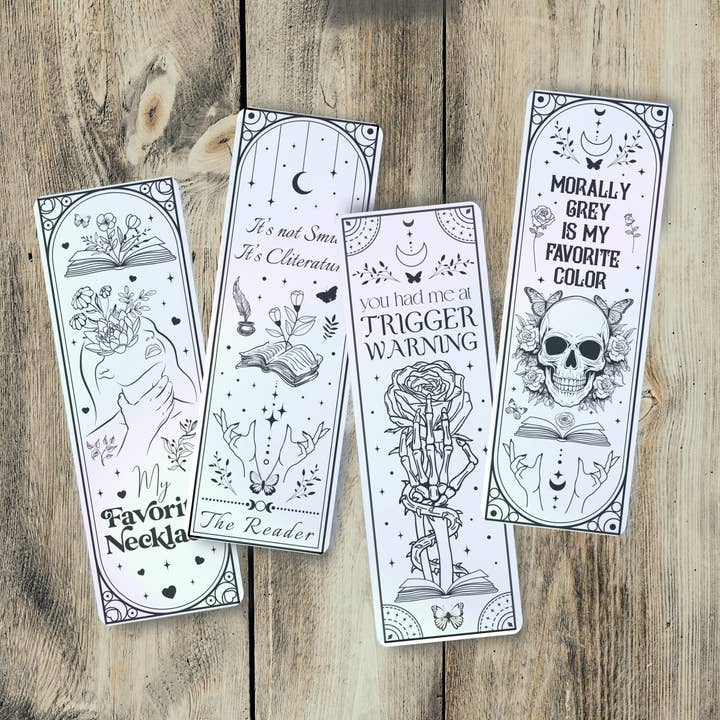 Awfullynerdy.co - Wholesale Bookmark - Smutty Black and White Bookmarks Bundle
