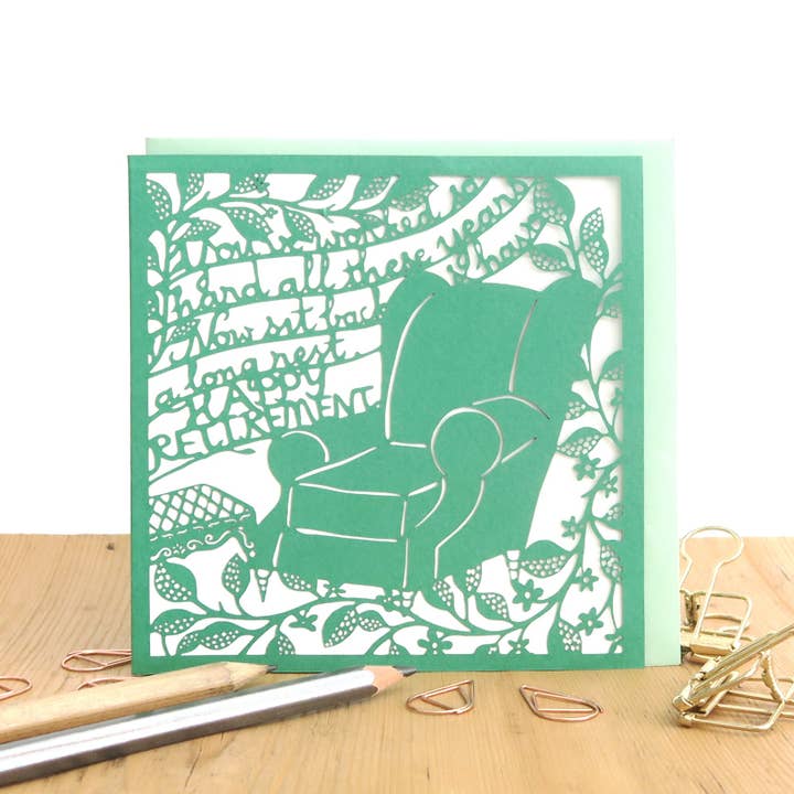 Retirement card, Happy retirement card for wholesale by Chow's Stories