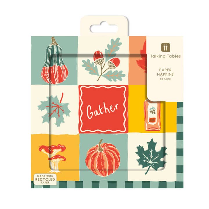 Herfsttinten Papieren Servetten - 20 stuks voor wholesale door Talking Tables EU