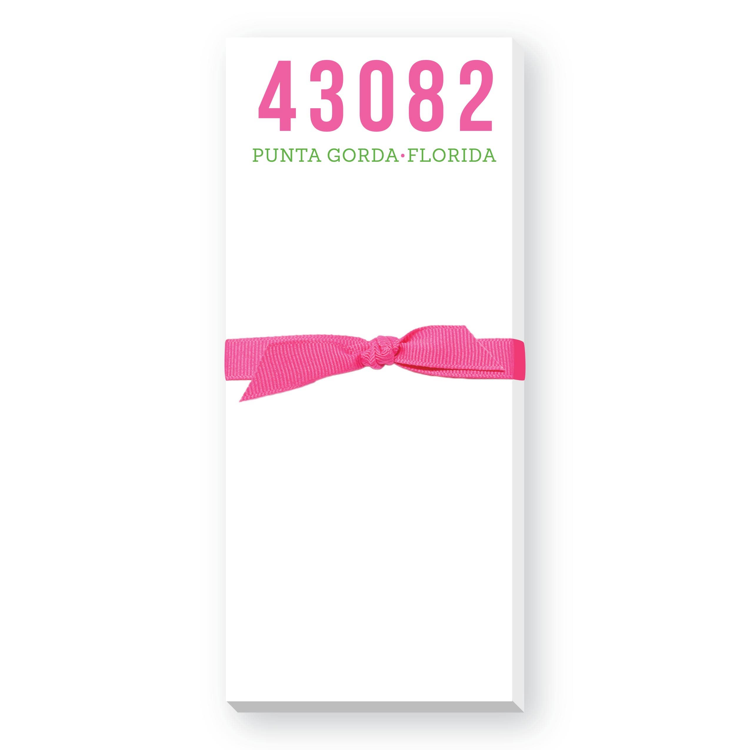 Donovan Designs - Wholesale Notepad - ZIP CODE BLOCK SKINNIE NOTEPAD1