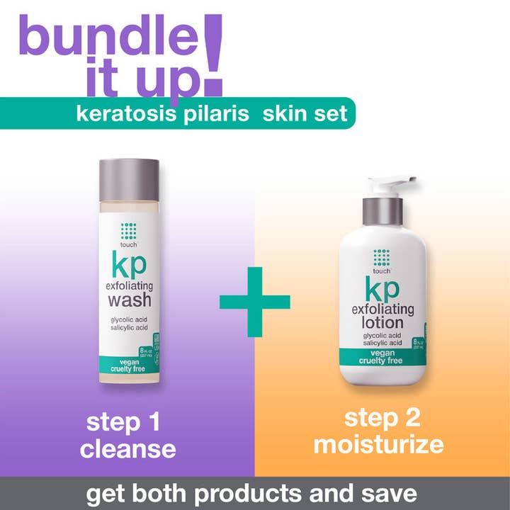 Touch Skin Care - Wholesale Body Wash/Shower Gel - Keratosis Pilaris Exfoliating Body Wash with 15% Glycolic Ac