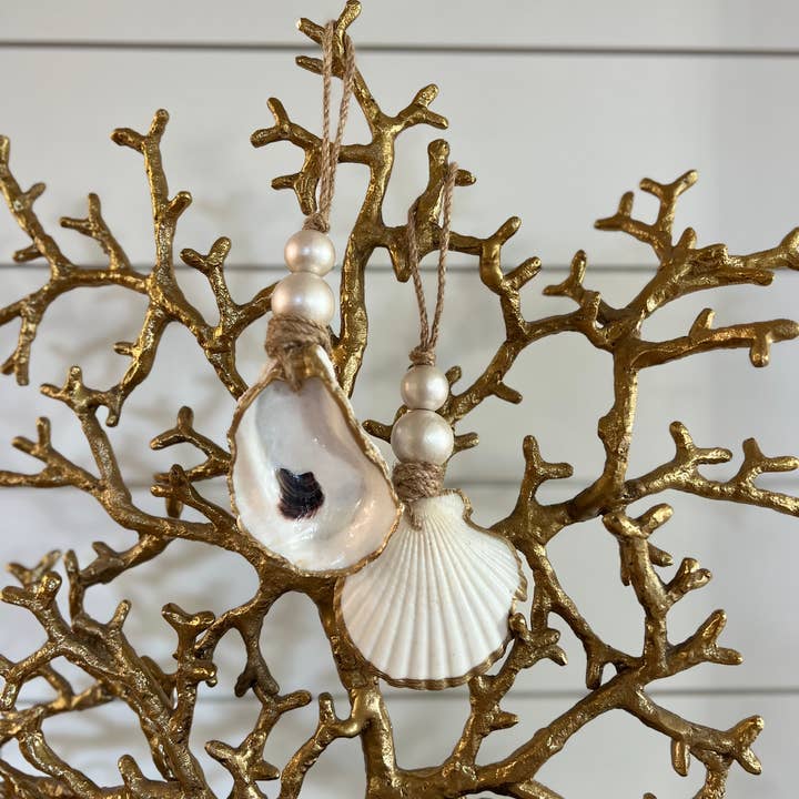The Gilded Shell - Wholesale Ornament - Hint of Pearl Ornament - Single4