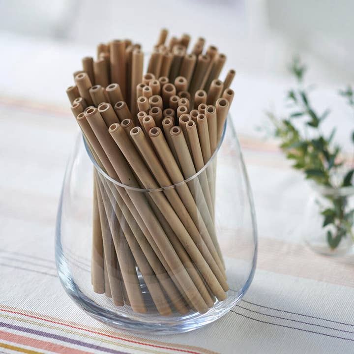 bambu® - Wholesale Drinking Straw - Original Green Bamboo Straws, Packaging Free