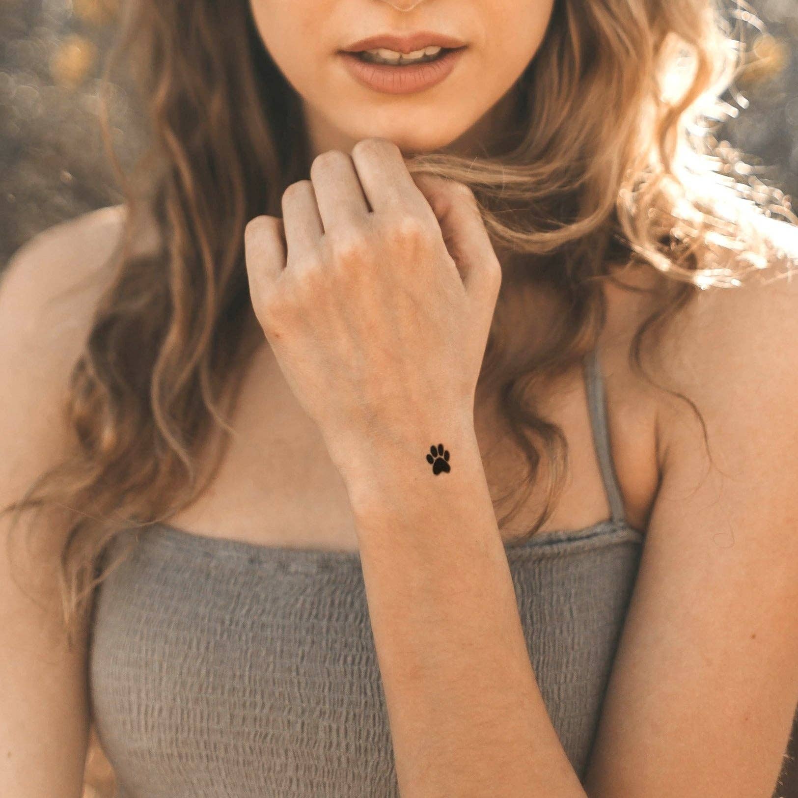 encredelicate - Vendita all'ingrosso Tatuaggi temporanei - Tatuaggi temporanei impronta di zampa di gatto (set da 8)1