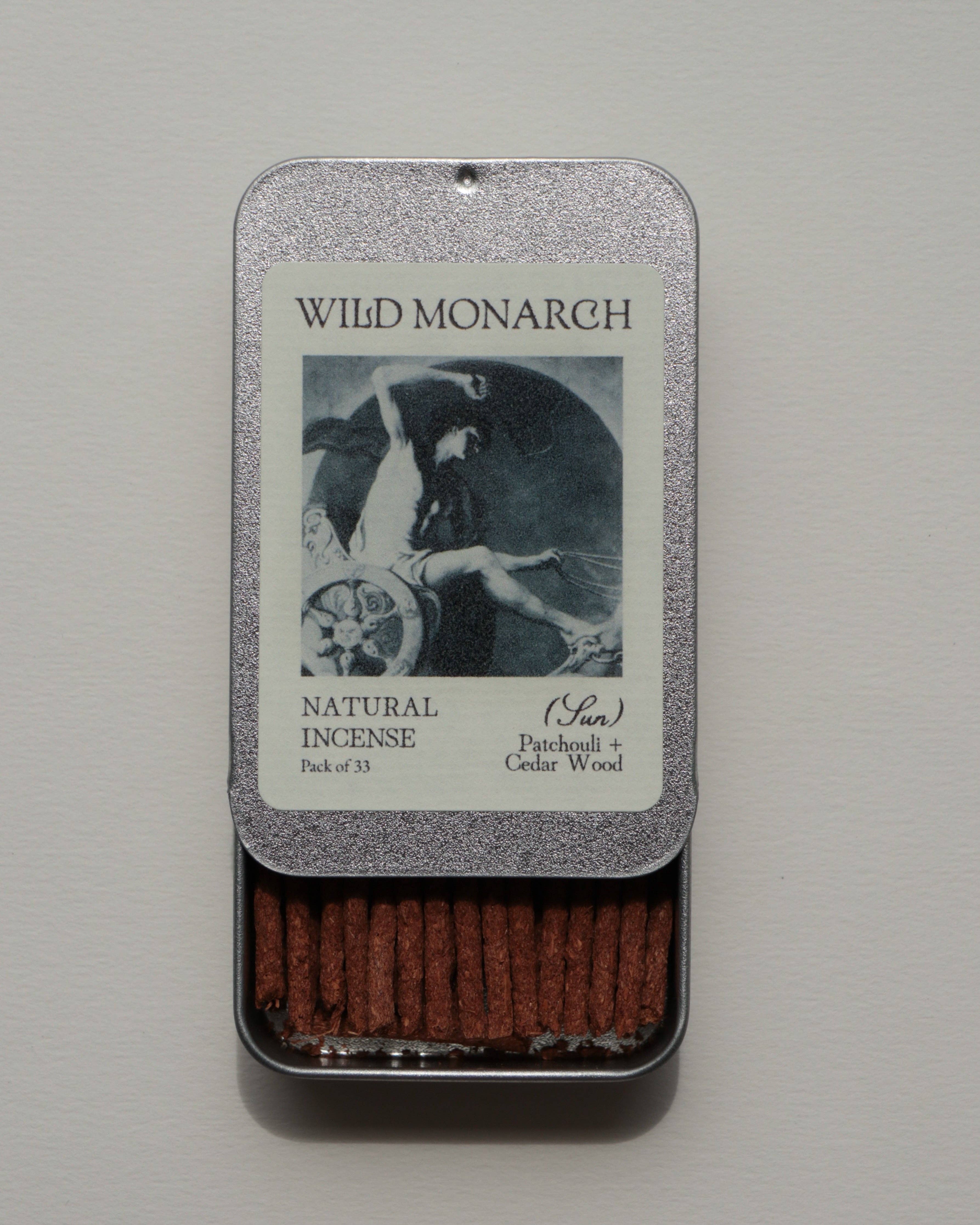 Wild Monarch Incense - Wholesale Incense - Sun (Patchouli + Cedar Wood) Natural Incense4