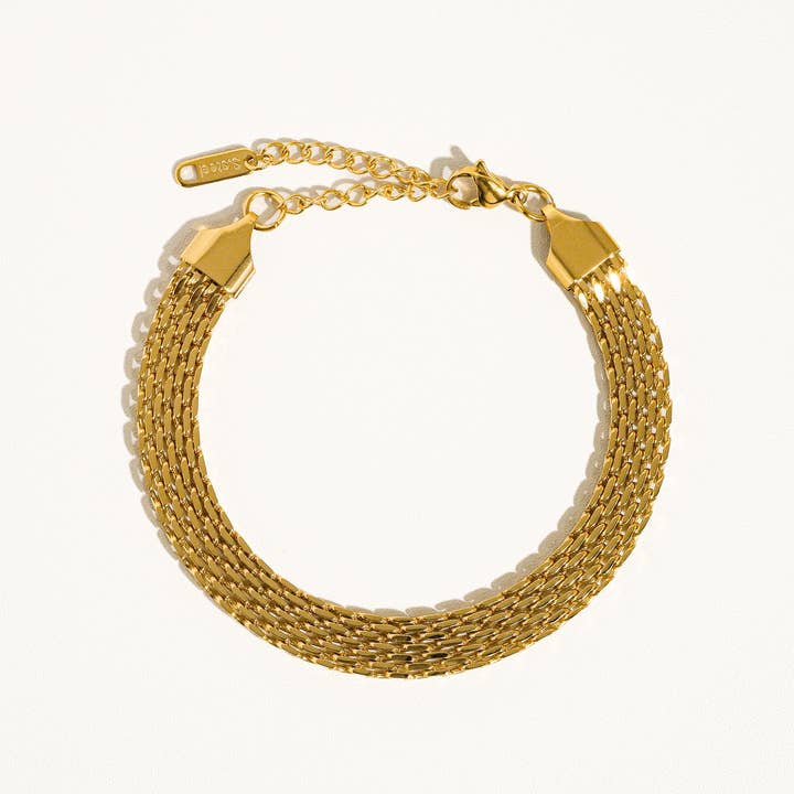 Caden 18K Gold Non-Tarnish Bold Chain Bracelet for wholesale on Faire4