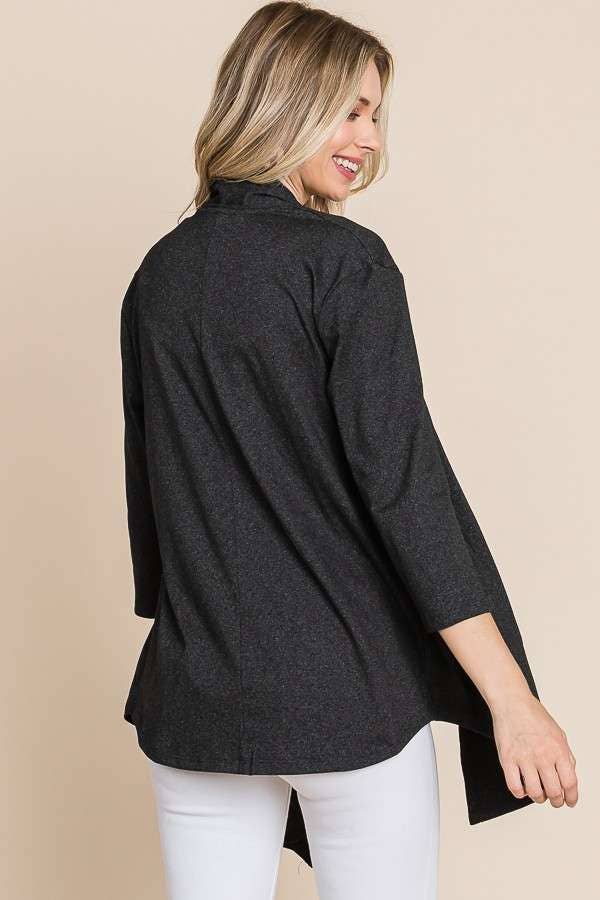 Culture Code - Wholesale Cardigan - Women's - CJT1086Q - DRAPE CARDIGAN TOP13