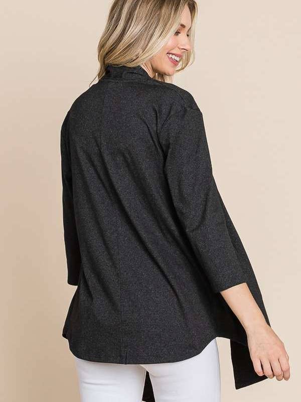 Culture Code - Wholesale Cardigan - Women's - CJT1086Q - DRAPE CARDIGAN TOP13