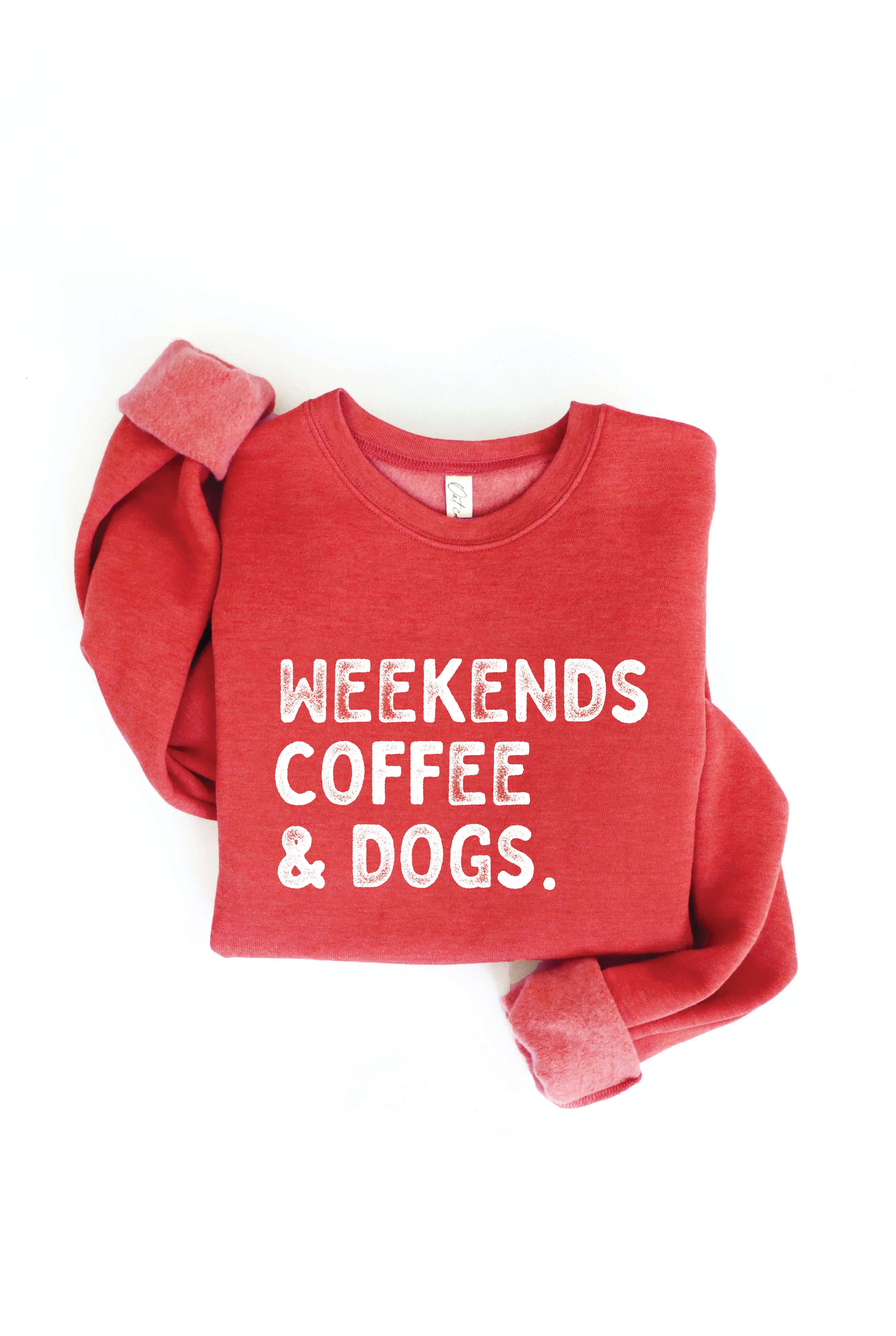 OAT COLLECTIVE - Venta al por mayor Sudadera estampada - Mujer - Sudadera estampada WEEKENDS COFFEE AND DOGS1