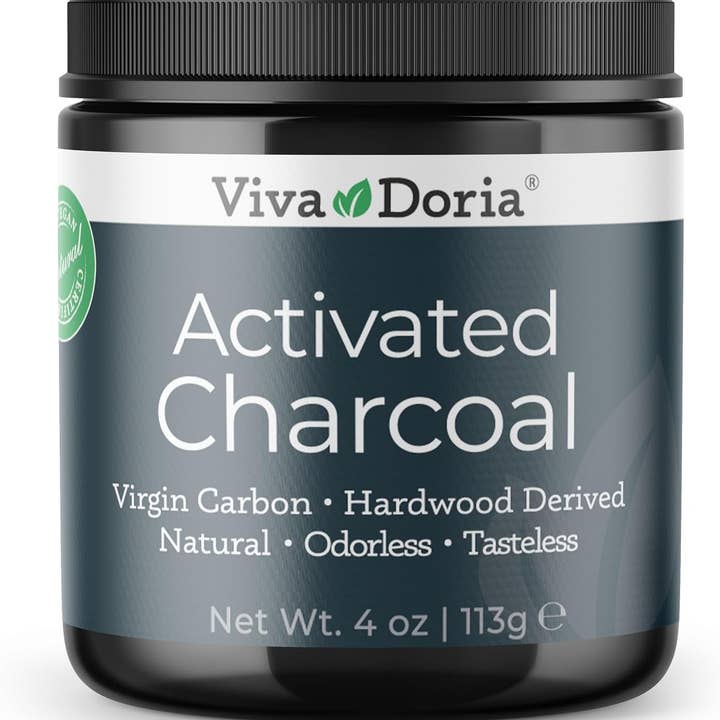Activated Charcoal Powder, Food Grade, 4 oz for wholesale by VIVA DORIA INC.