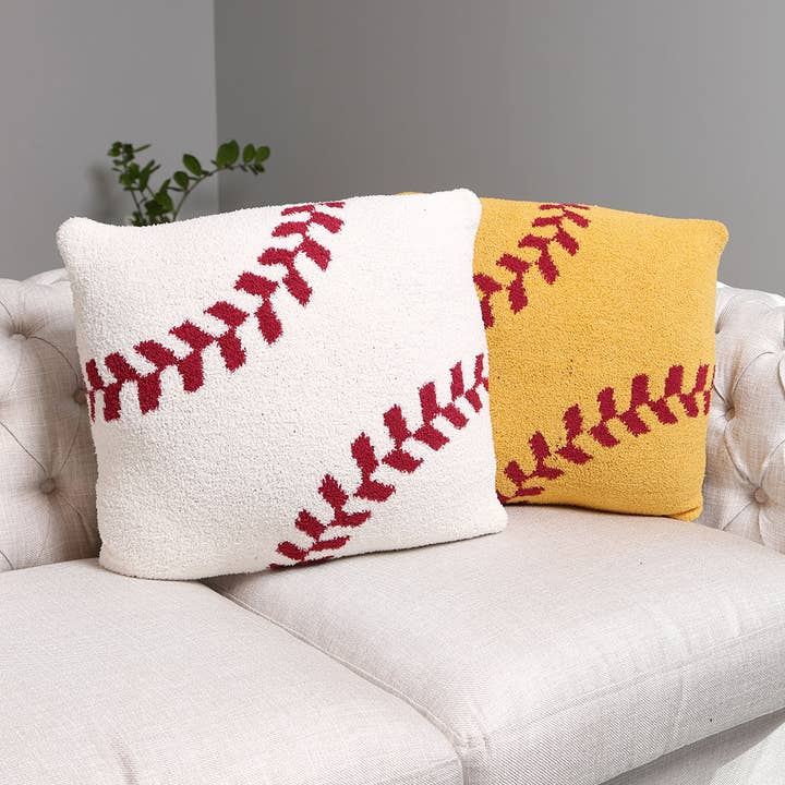 Copricuscino di lusso con stampa baseball softball per la vendita all'ingrosso da parte di Fashion City