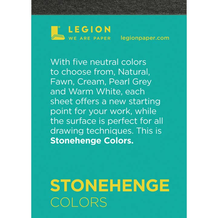 Stonehenge Colors Mini Pad - Drawing & Mixed Media Paper for wholesale by Legion Paper