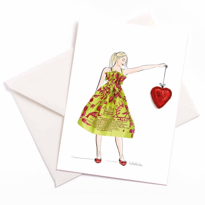 Happy Valentina - biglietto con busta per la vendita all'ingrosso da parte di Lütteblüten