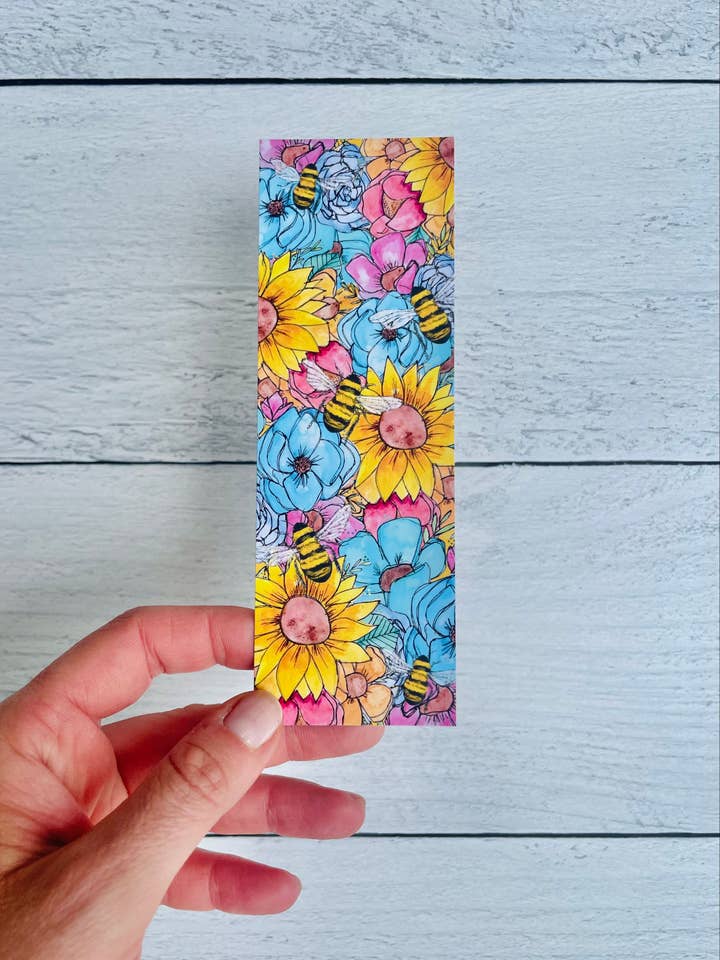 Sunflowers & Bees Bookmark for wholesale by A Quartzy Life