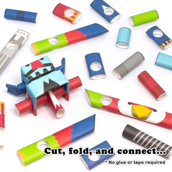 Magnote - Wholesale DIY Craft Kit - PIPEROID Drill & Repeat paper craft - Pirate & His Partner
