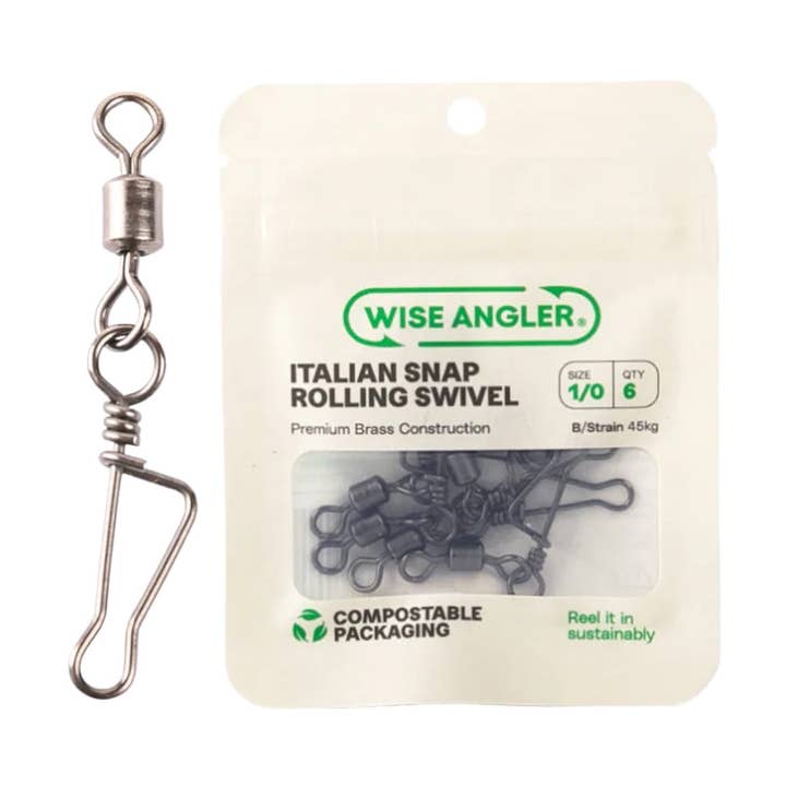 Italian Snap Rolling Swivel for wholesale by WISE ANGLER