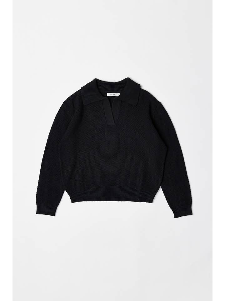 MOD REF - Wholesale Knit Sweater - Women's - The Archie Sweater | Polo Collared Knit Sweater14