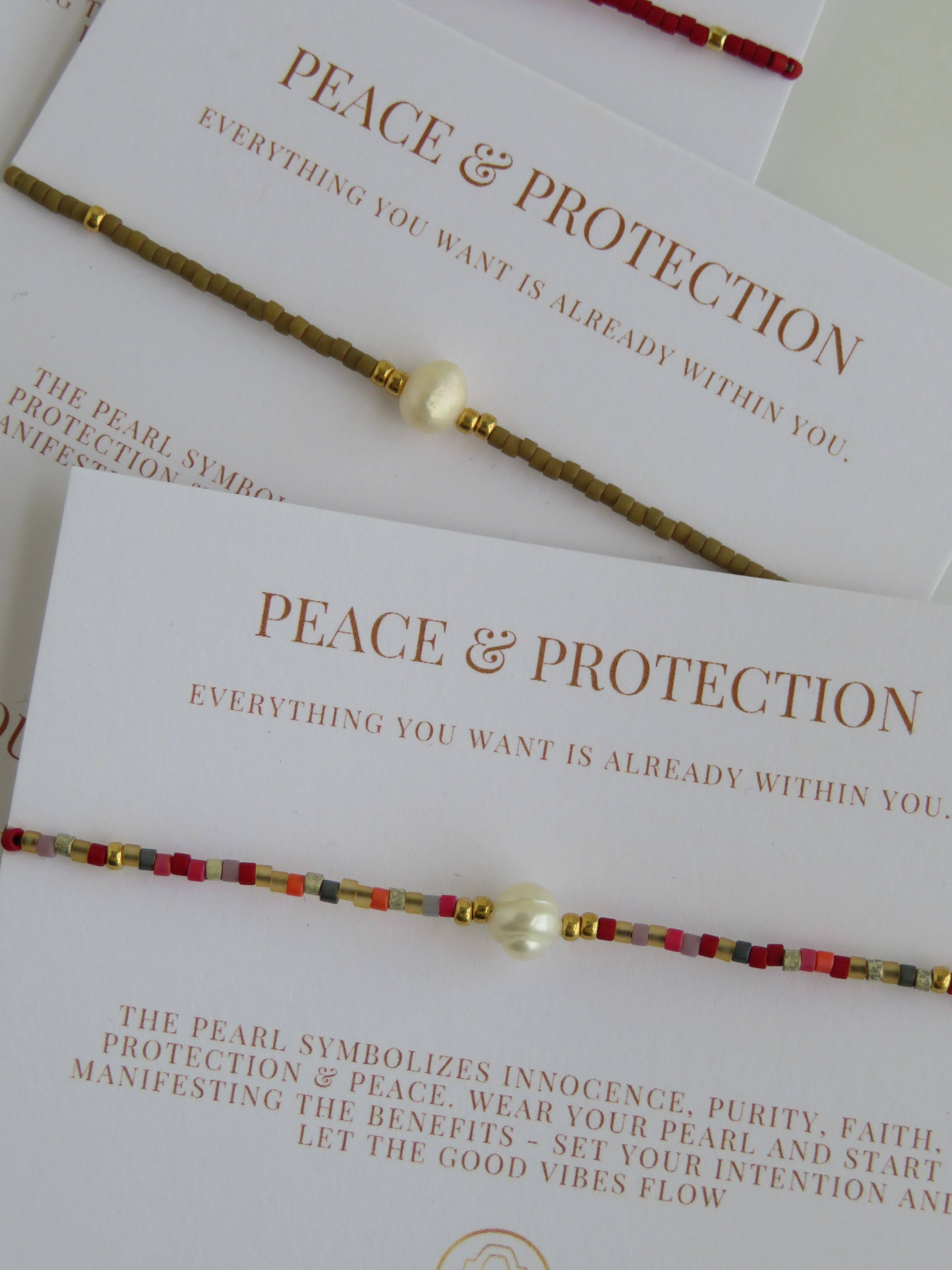 Boutique Suarez Co. - Wholesale Beaded Bracelet - Manifest Peace - Pearl Bracelet34