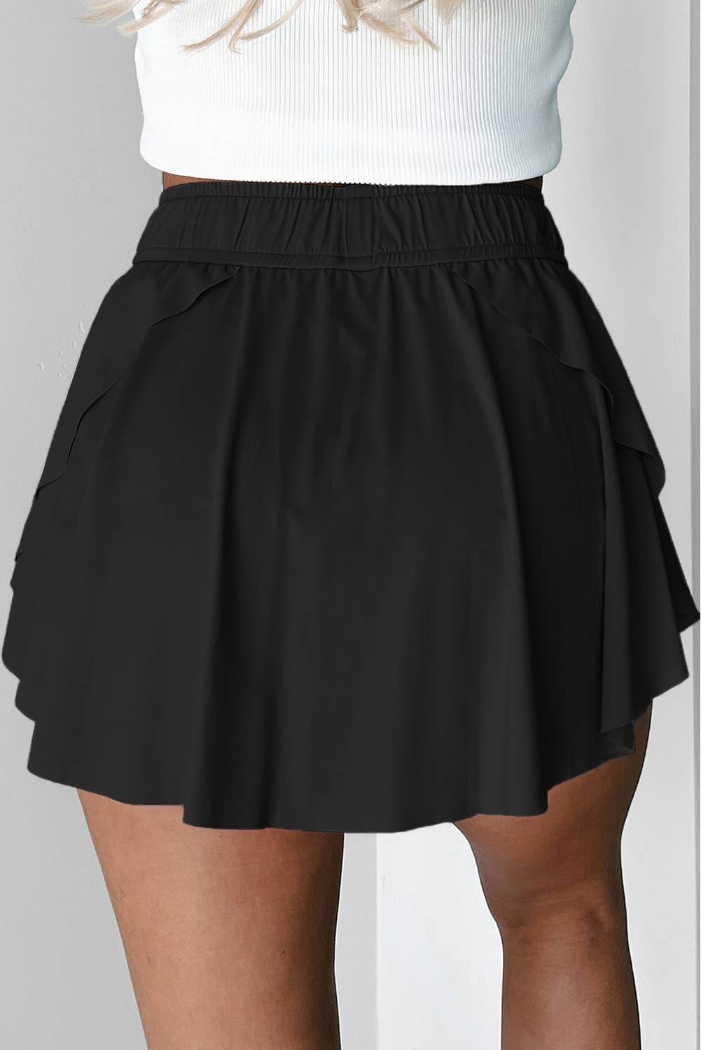 FULL TIME PURCHASE - Wholesale Skort - Women's - Drawstring High Waist Lined Tennis Skorts8