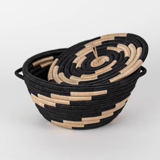 Azizi Life - Wholesale Decorative Plate/Dish/Bowl - Woven Pot with Lid0