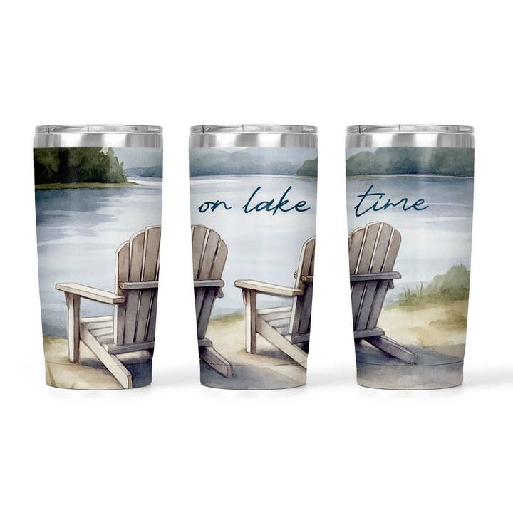 On Lake Time | 20oz Tumbler for wholesale by Pinetree Innovations Canada
