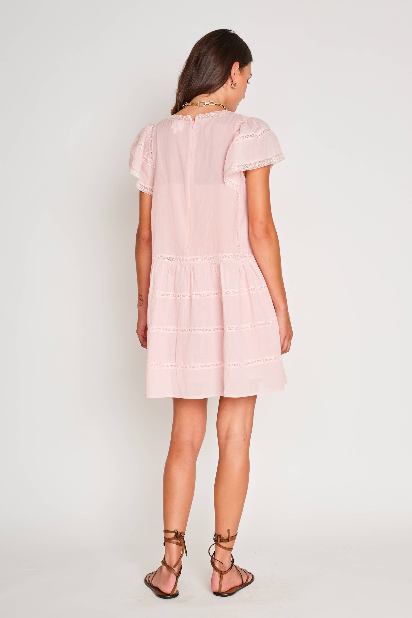 SOFT BLUSH ZAYLEN DRESS for wholesale on Faire4